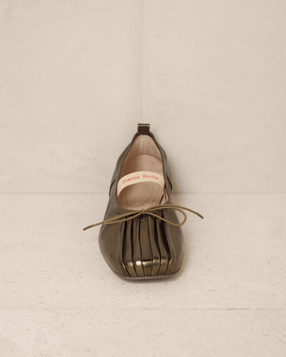 Olive Classic Ballerina Shoe