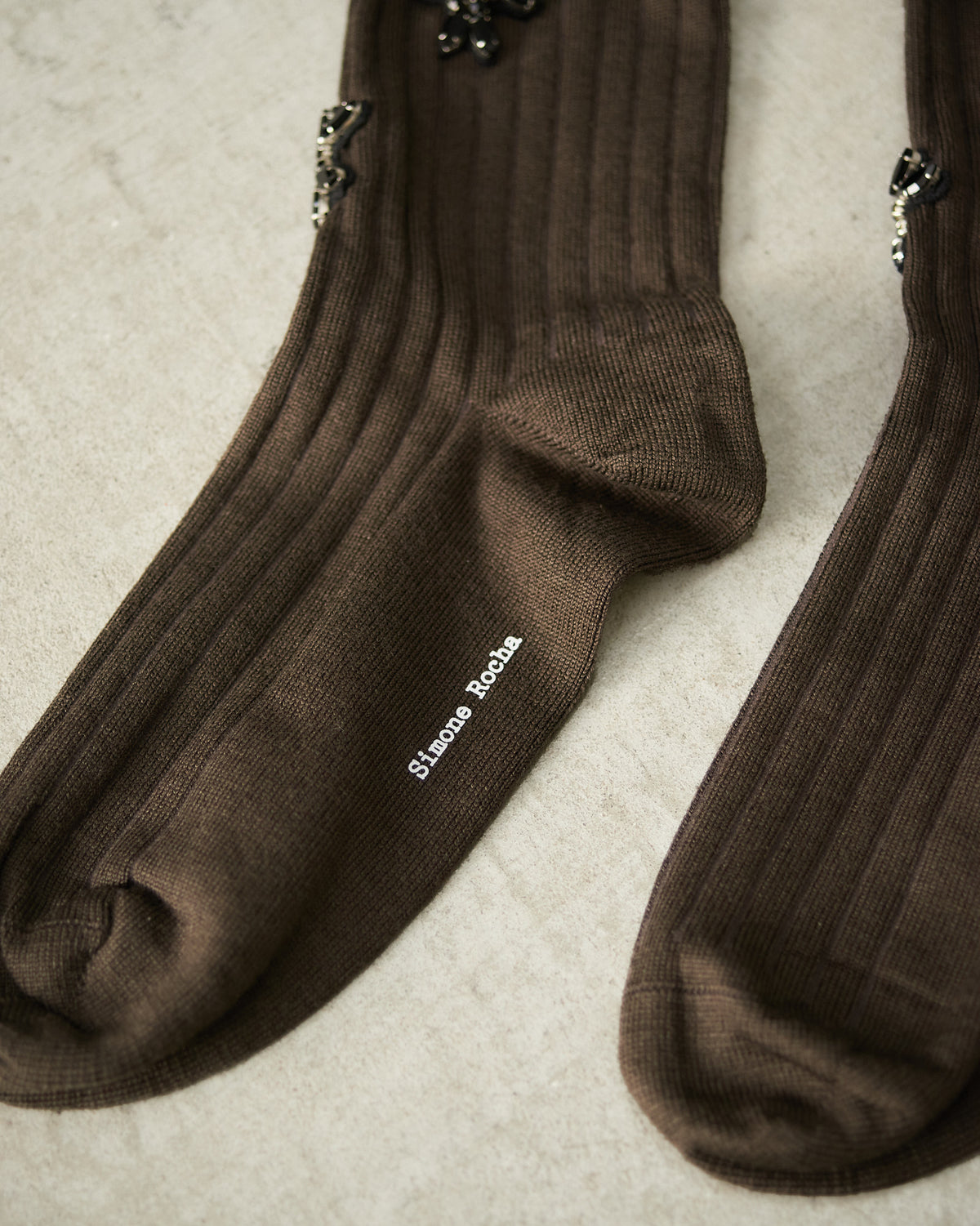 Moss Embellished Ankle Socks