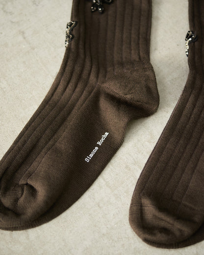 Moss Embellished Ankle Socks