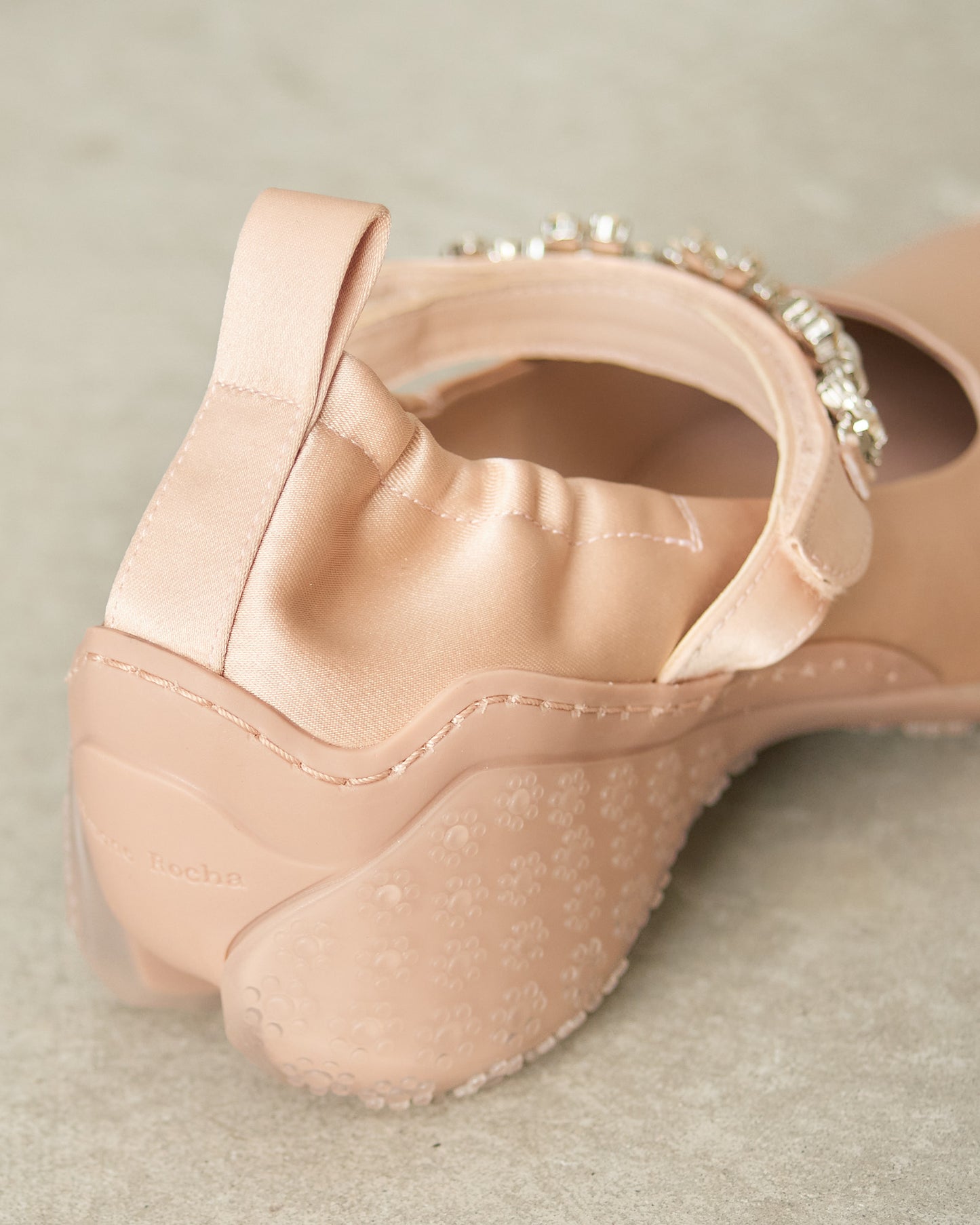 Nude Embellished Ballet Runners