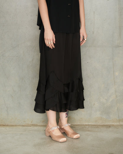 Nude Embellished Ballet Runners