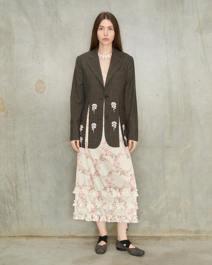 Peat Pearl Embellished Blazer