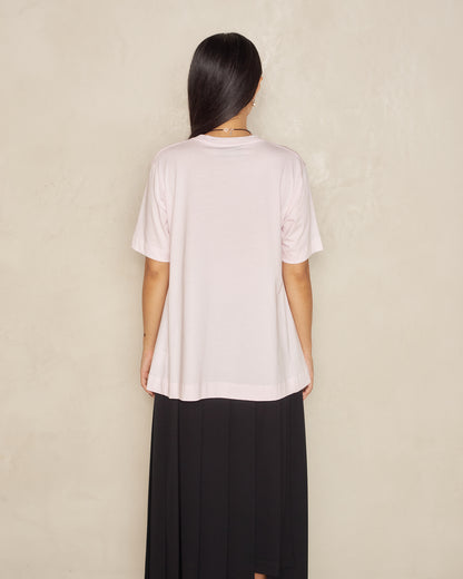 Pink T-Shirt with Red Bow