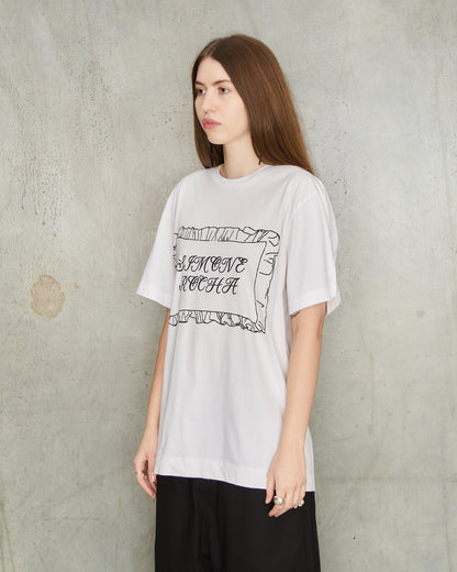 White Pillowcase Logo T-Shirt