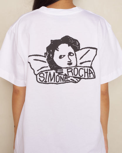 White Short Sleeve Cherub T-Shirt