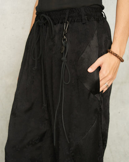 Black Antique Floral Pants