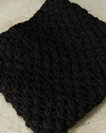 Black Macrame Envelope Bag