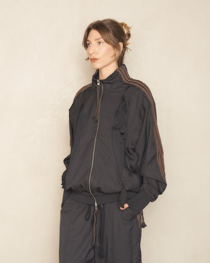 Black And Brown Adi004 Track Jacket