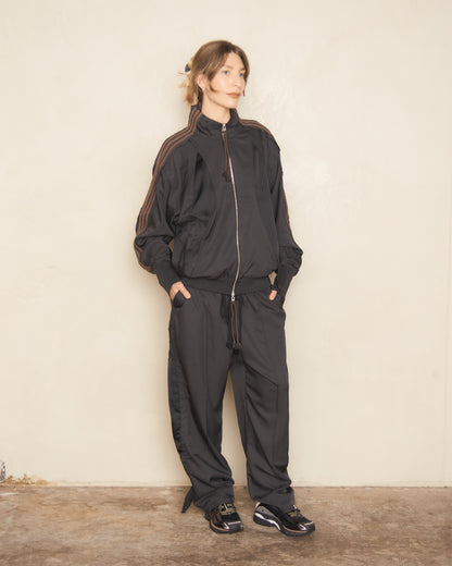 Black And Brown Adi004 Track Jacket
