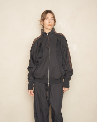 Black And Brown Adi004 Track Jacket