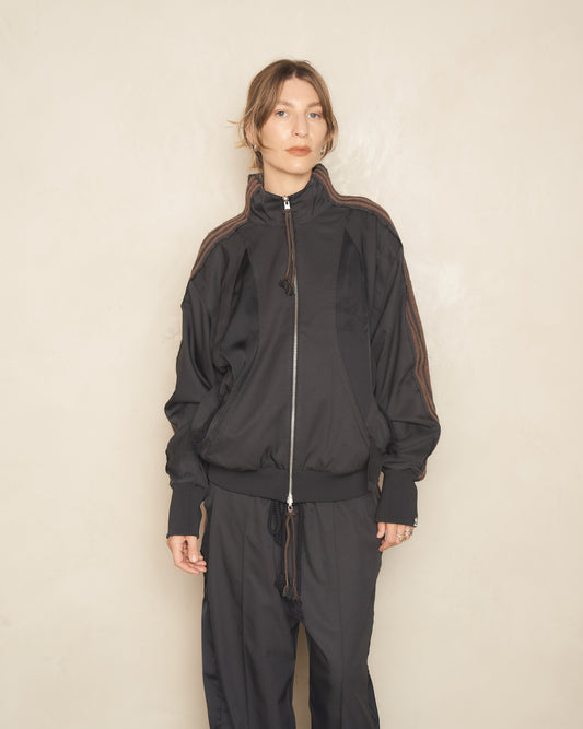 Black And Brown Adi004 Track Jacket