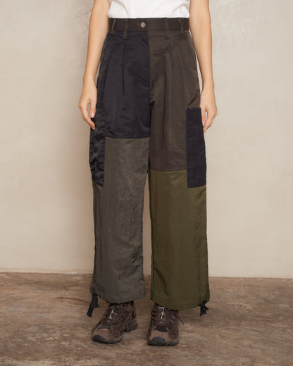 Army Green and Black Patch Pocket Pant