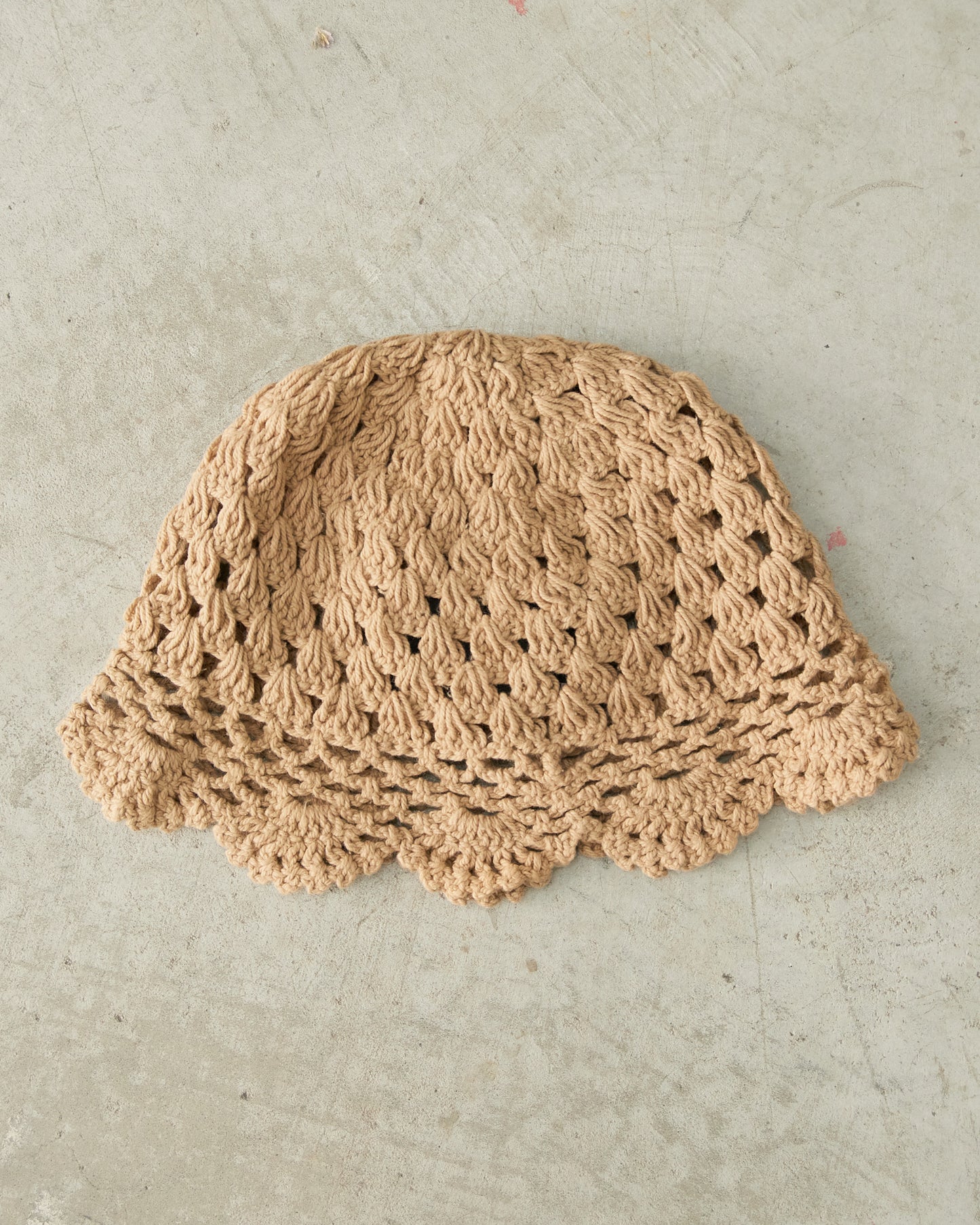 Beige Crochet Hat