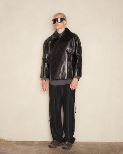 Black Chain Lace Pants