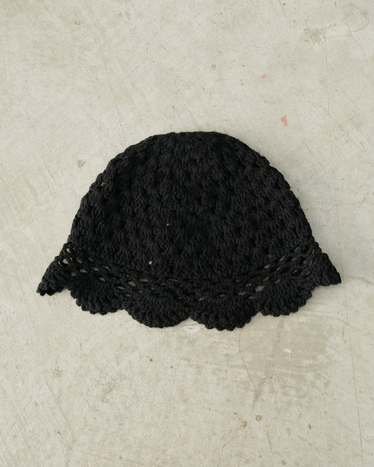 Black Crochet Hat