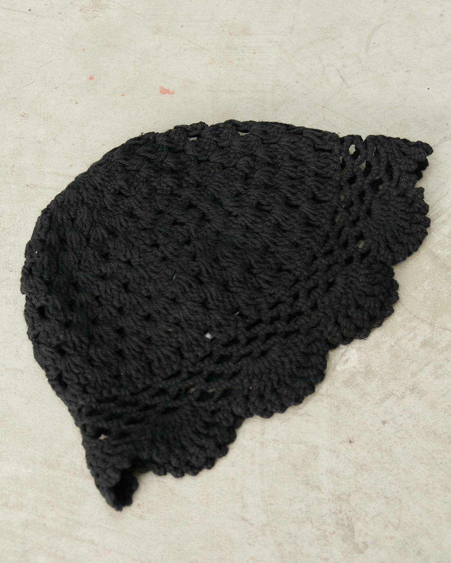Black Crochet Hat