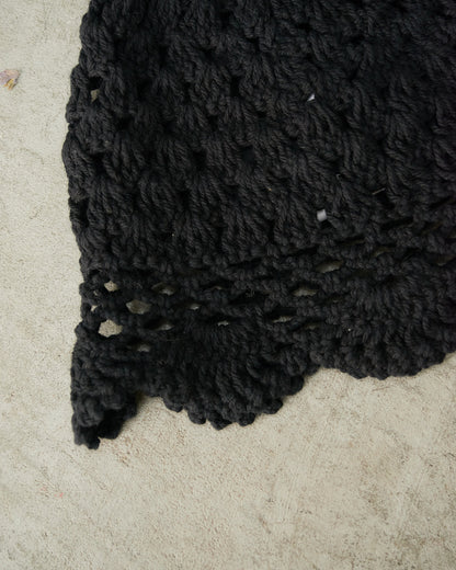 Black Crochet Hat
