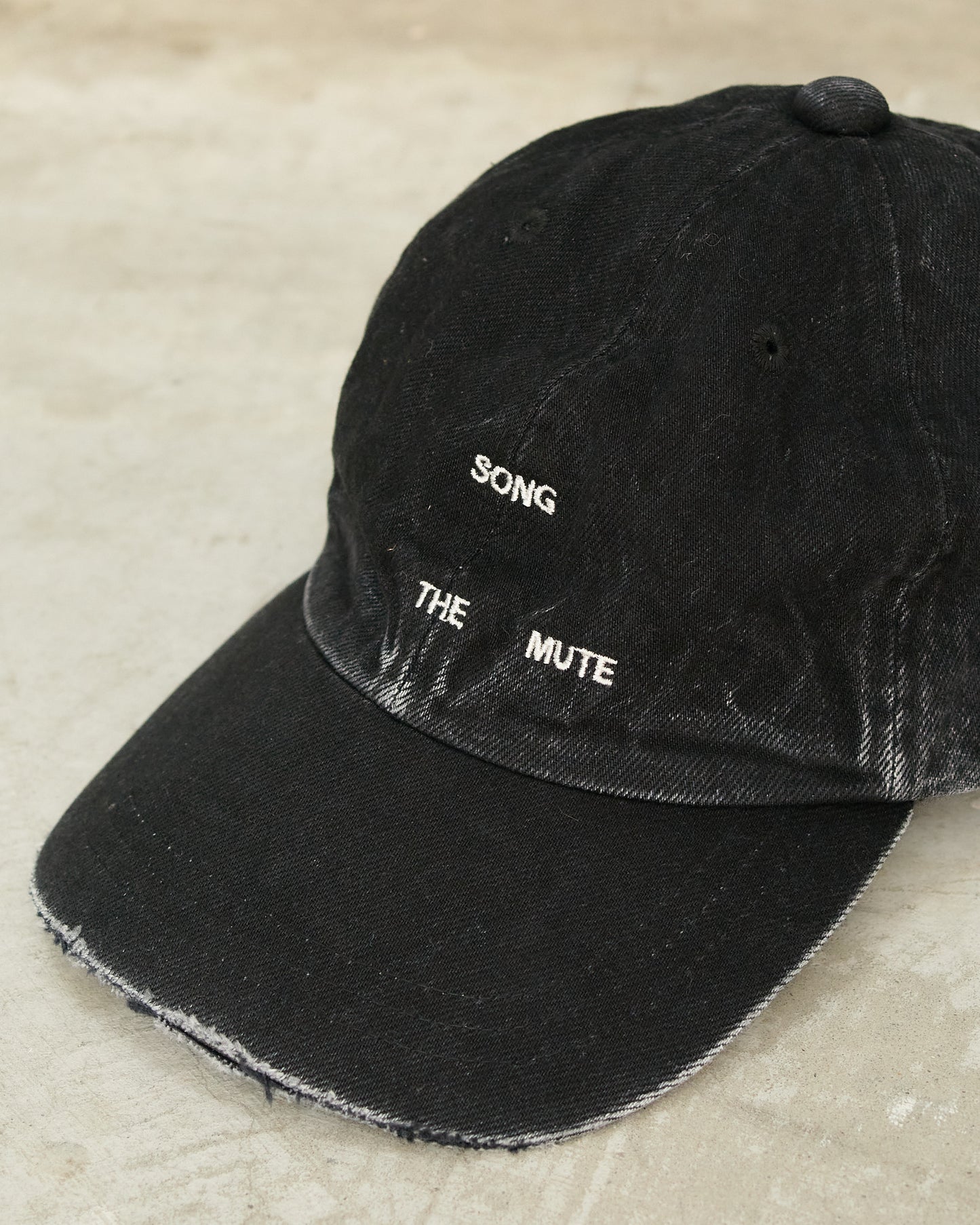 Black Denim Cap