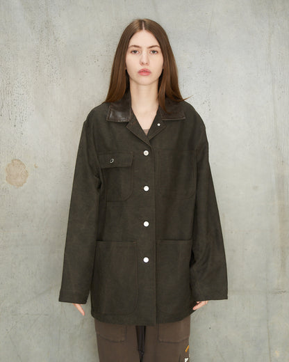 Black Moleskin Barn Jacket