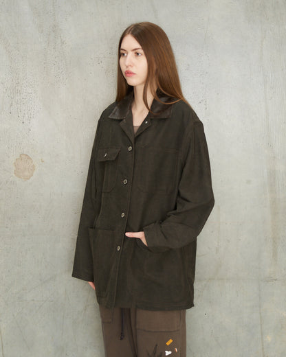 Black Moleskin Barn Jacket