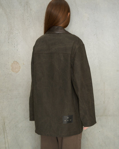 Black Moleskin Barn Jacket