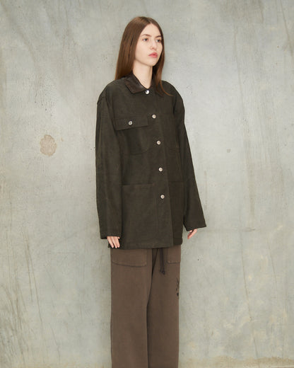 Black Moleskin Barn Jacket