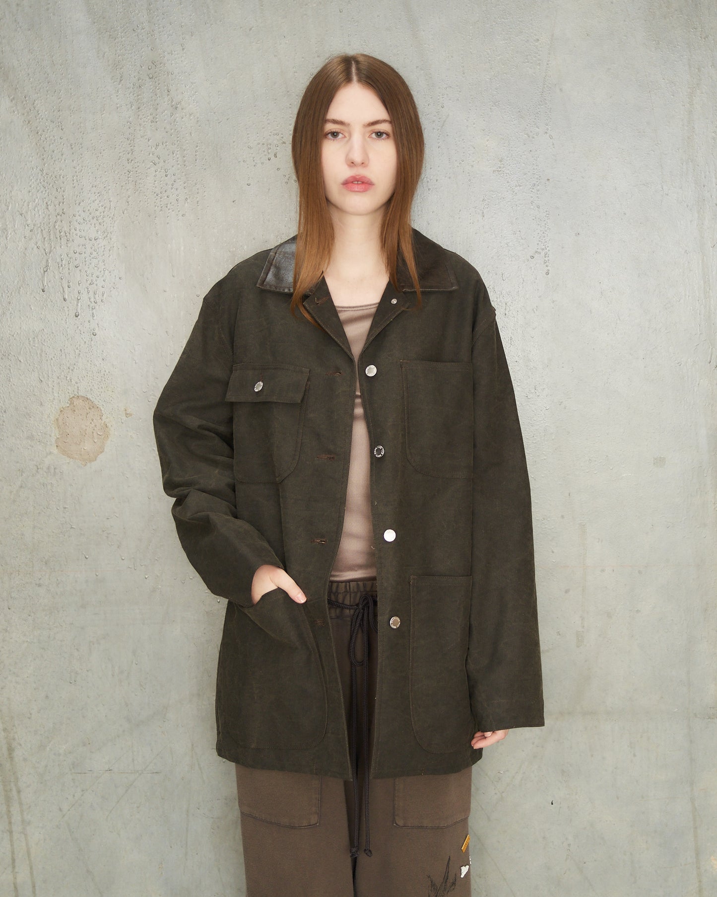 Black Moleskin Barn Jacket