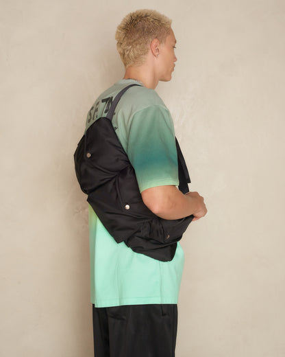 Black Padded Multi-Pocket Bag