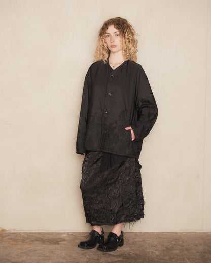 Black Paisley Embroidered Jacket