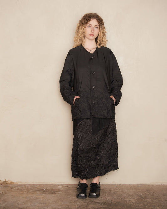 Black Paisley Embroidered Jacket