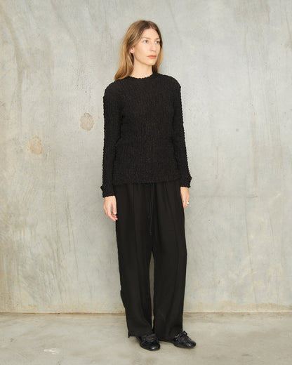 Black Teardrop Track Pants