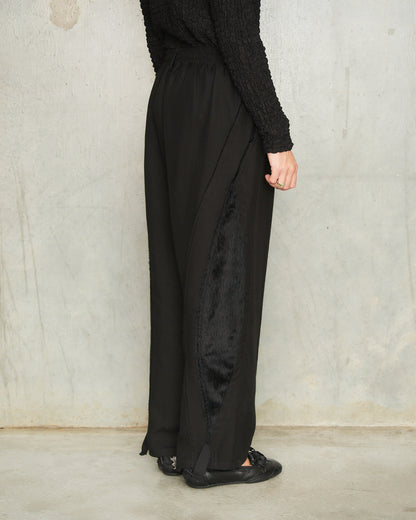 Black Teardrop Track Pants