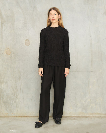 Black Teardrop Track Pants