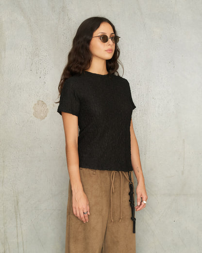 Black Wave Slim T-Shirt