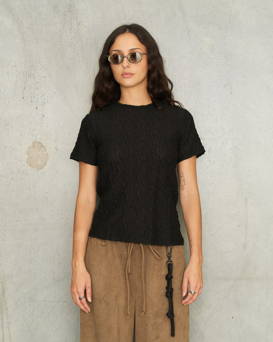 Black Wave Slim T-Shirt