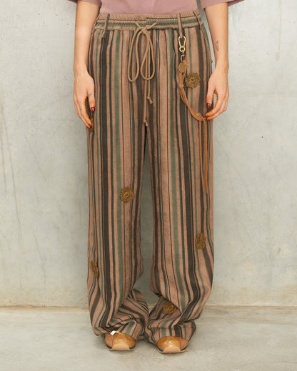 Daisy Stripe Lounge Pants