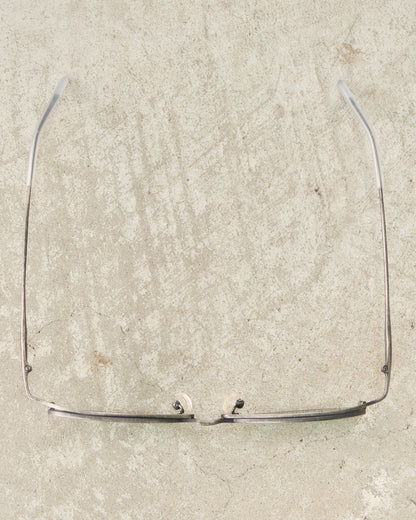 Gun Metal Oval Sunglasses