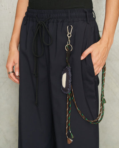 Navy Gabardine Lounge Pants