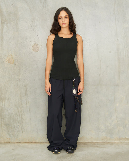 Navy Gabardine Lounge Pants