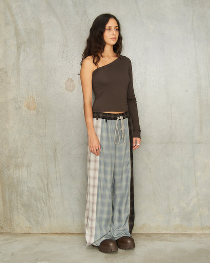 Navy Ombre Check Lounge Pants