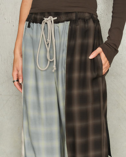 Navy Ombre Check Lounge Pants