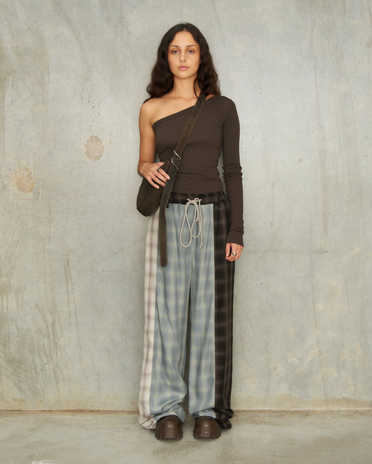 Navy Ombre Check Lounge Pants