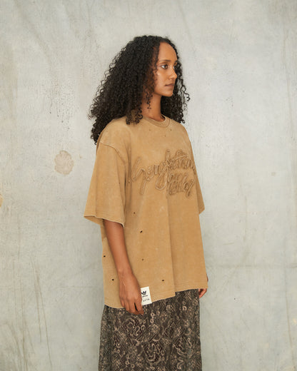 Washed Beige Adidas T-Shirt