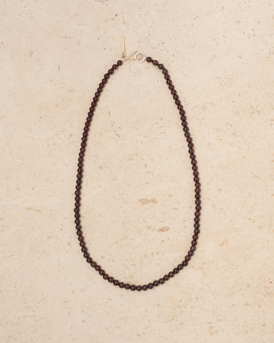 Garnet Petite Boule Collar