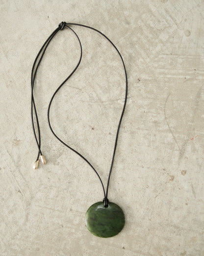 Jade Full Moon Pendant