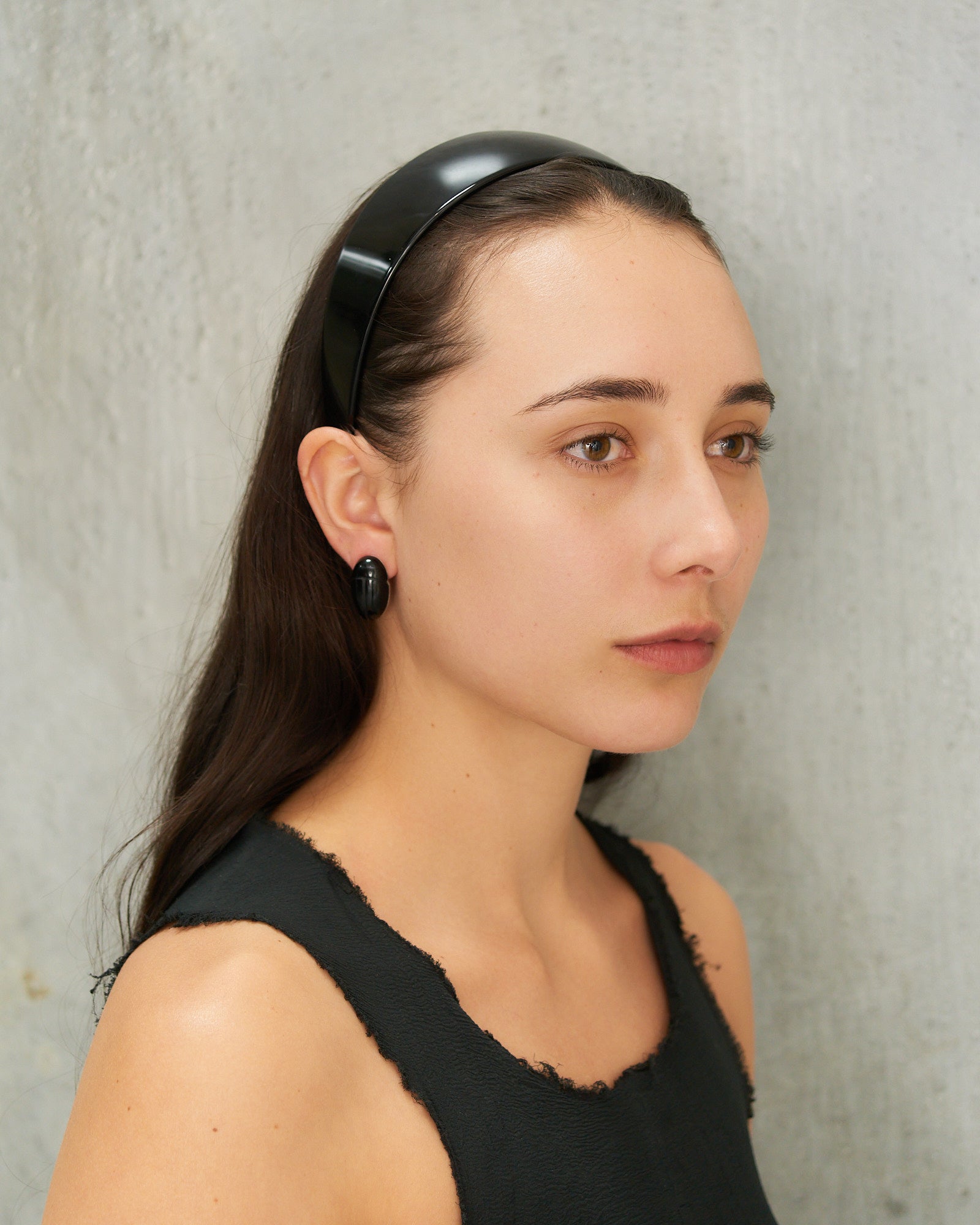 Sophie Buhai Noir Bessette Headband Black FW25H04N - DILETTANTE