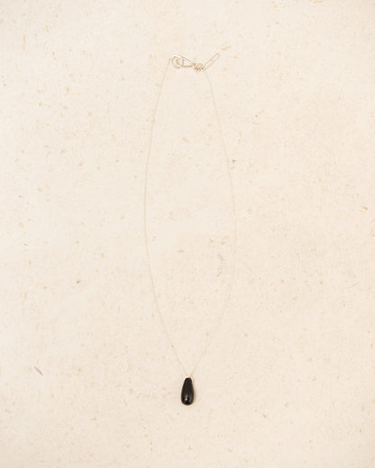 Onyx Droplet Necklace
