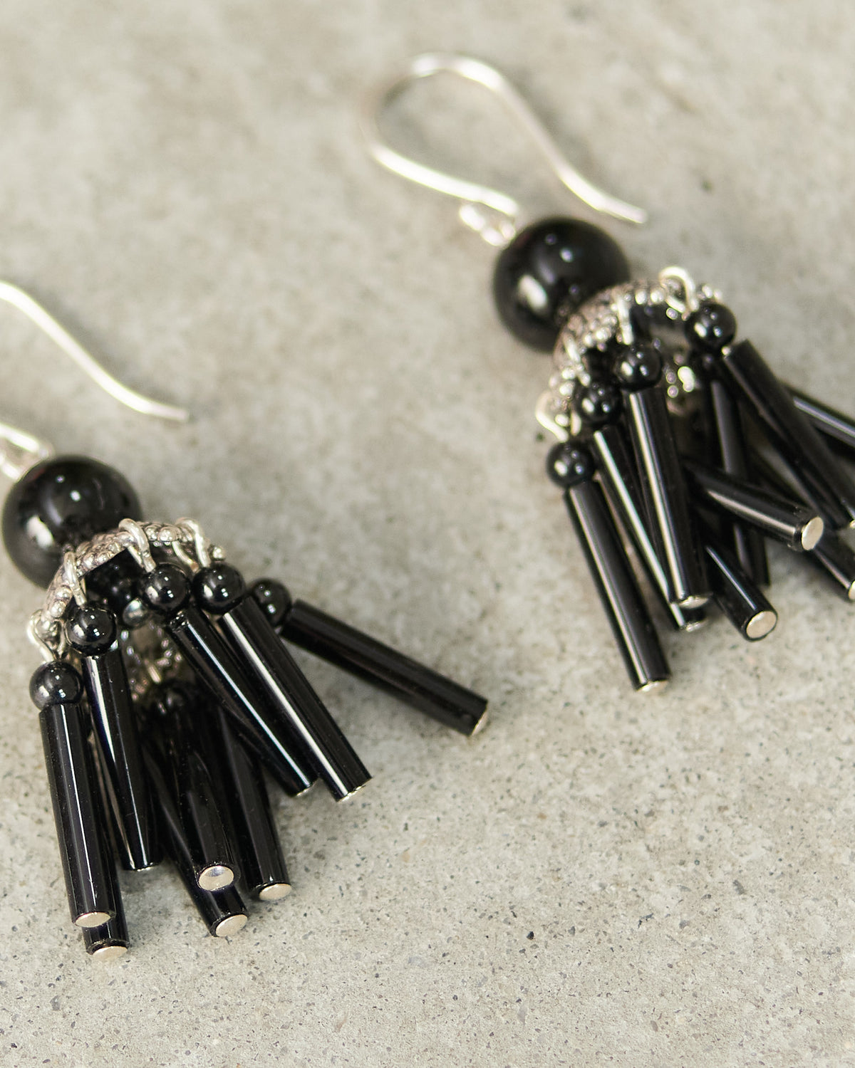 Onyx Petite Flamenco Earrings