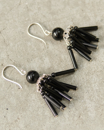Onyx Petite Flamenco Earrings