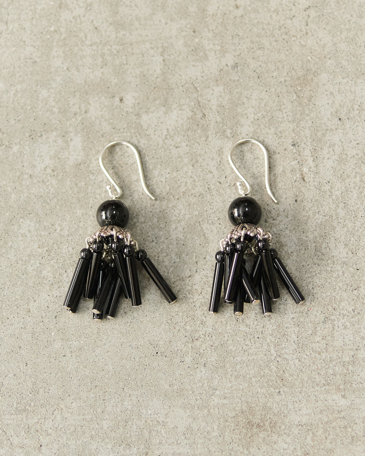 Onyx Petite Flamenco Earrings